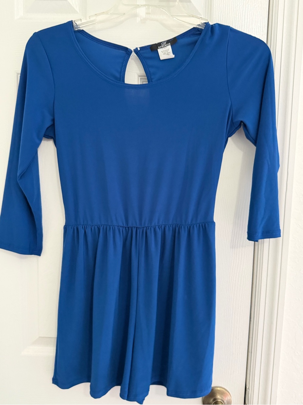 Dynamite Royal Blue Scoop-Neck Fit & Flare Dress